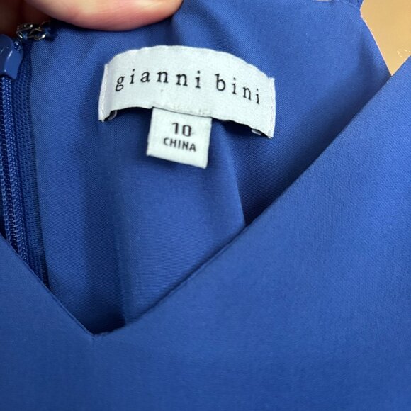 Gianni Bini Cocktail Blue Dress, Size 10 - Picture 6 of 7